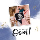 zwangerschap aankondiging fotokaart je wordt oom